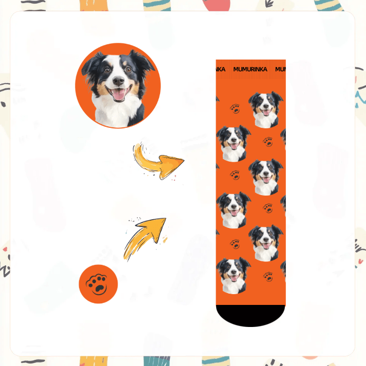 Custom Pet Face Socks | MUMURINKA