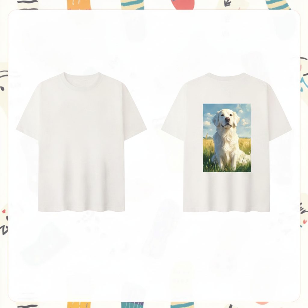 Personalized Dog Cat Face T-Shirt | MUMURINKA